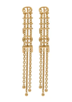 Mini Belt trio drop earrings