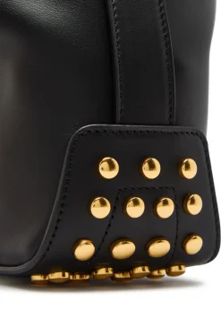 Mini leather top handle bag