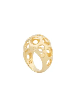 Mini Repetition gold-plated pinky ring