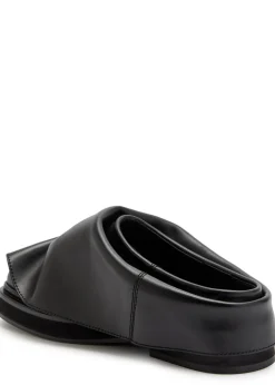Mini Robin gathered leather mules