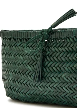 Minsu woven leather cross-body bag