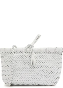 Minsu woven leather cross-body bag