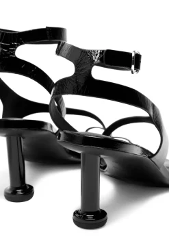 Miquela Onix patent leather sandals