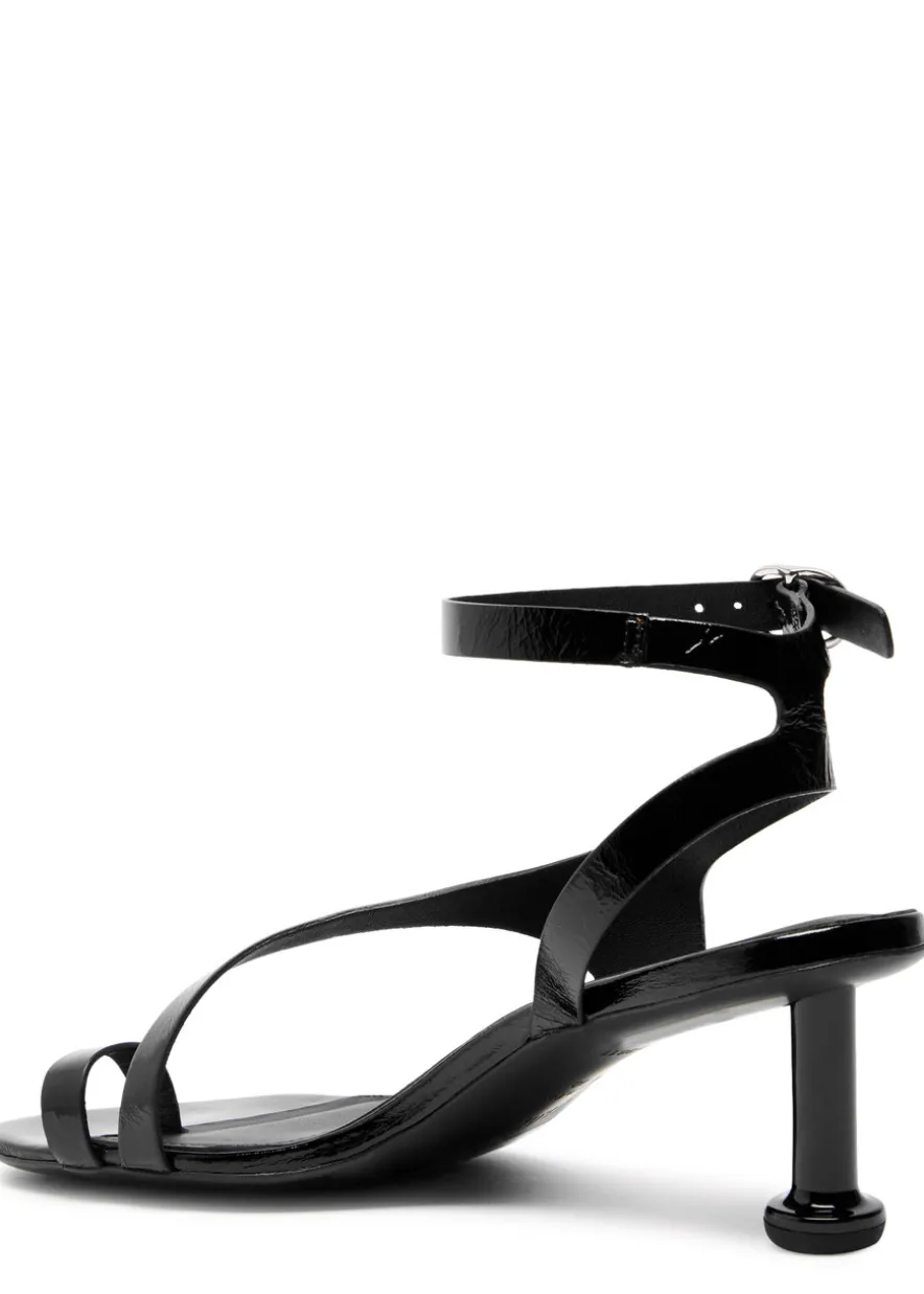 Miquela Onix patent leather sandals