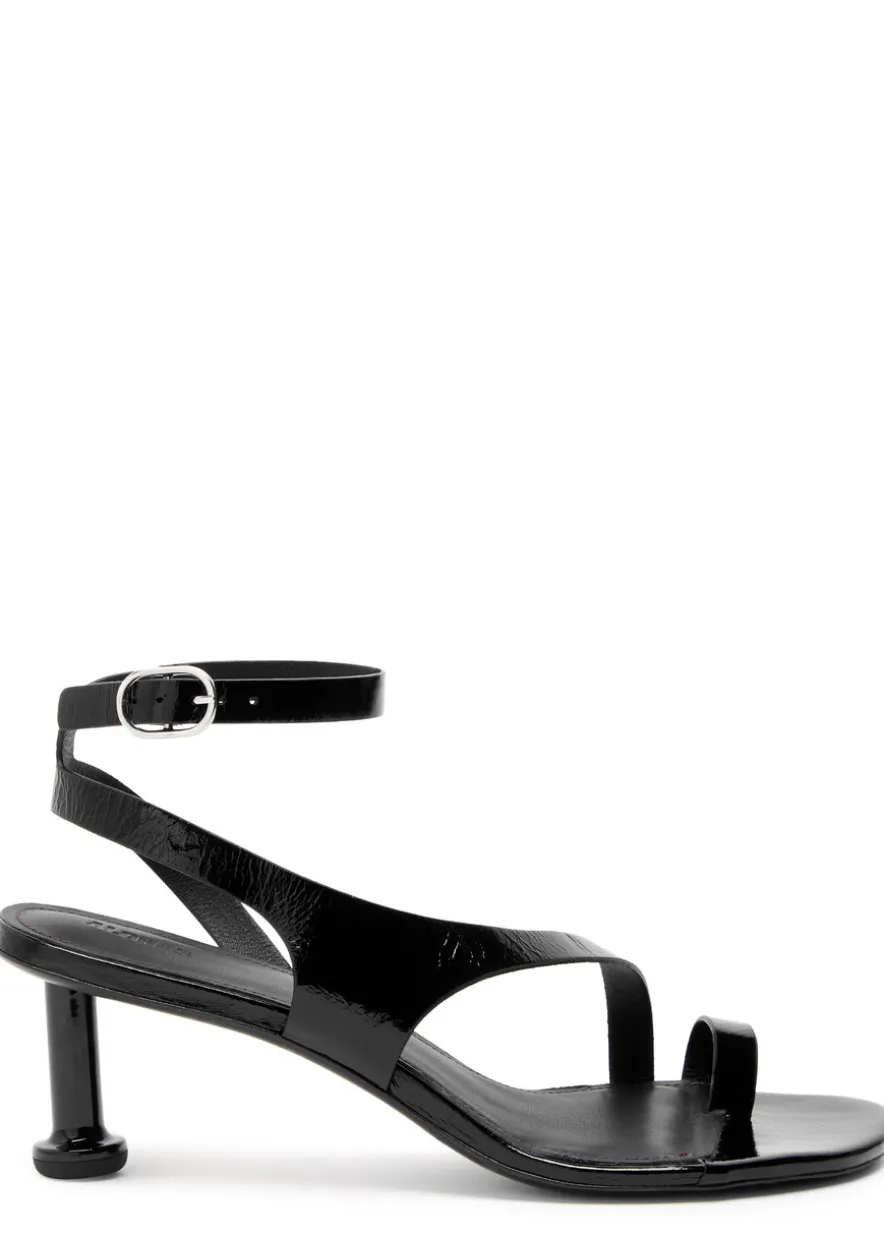 Miquela Onix patent leather sandals