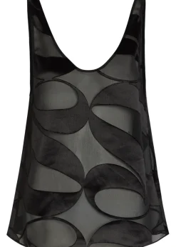 Mira devoré georgette top
