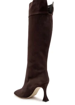 Miralonepla 90 suede knee-high boots
