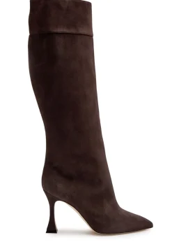 Miralonepla 90 suede knee-high boots