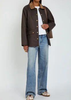 Miramar jeans-print terry trousers