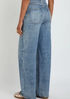 Miramar jeans-print terry trousers