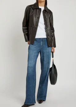 Miramar jeans-print terry trousers
