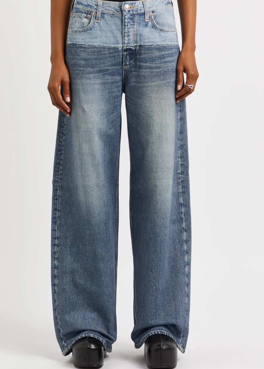 Miramar Sofie printed chambray trousers