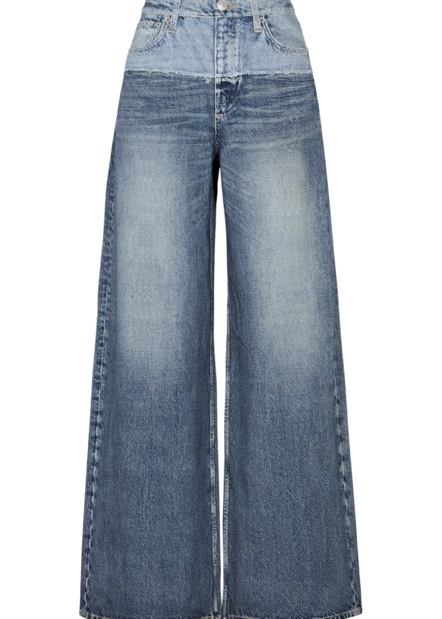 Miramar Sofie printed chambray trousers