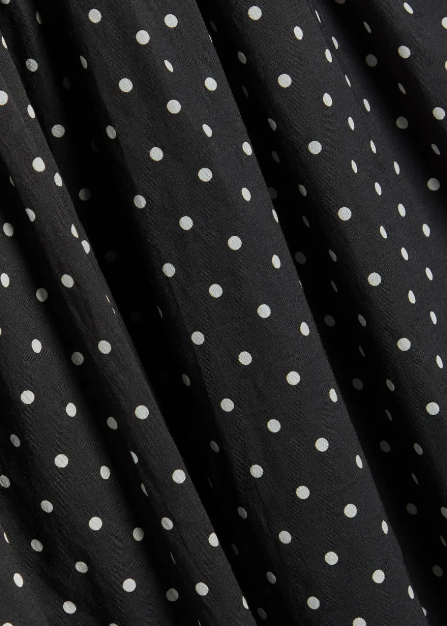 Mira polka dot cotton maxi dress