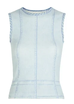 Mirimar printed stretch-cotton tank