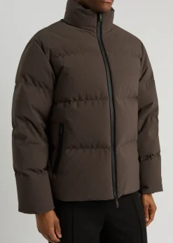 Misonet quilted shell coat
