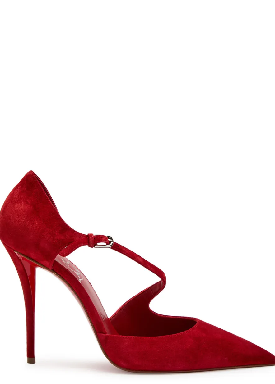 Miss Ziggyta 100 suede pumps