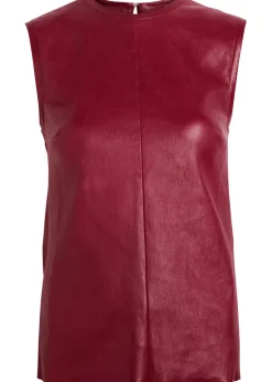 Miuccia stretch-leather top