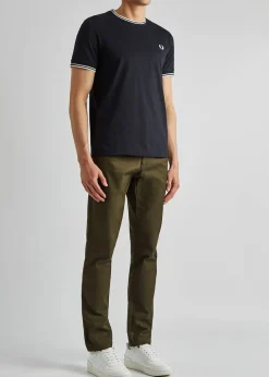 M1588 navy cotton T-shirt