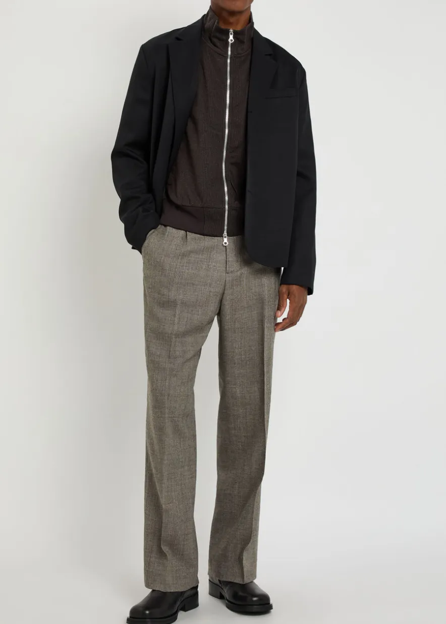 Mob striped cotton-blend track jacket
