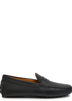 Mocassino grained leather loafers