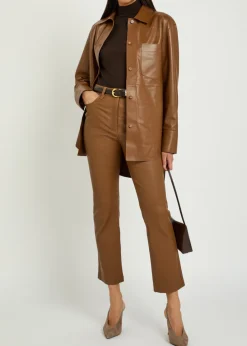 Mock-neck cashmere top