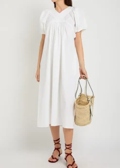 Mo crinkled cotton maxi dress
