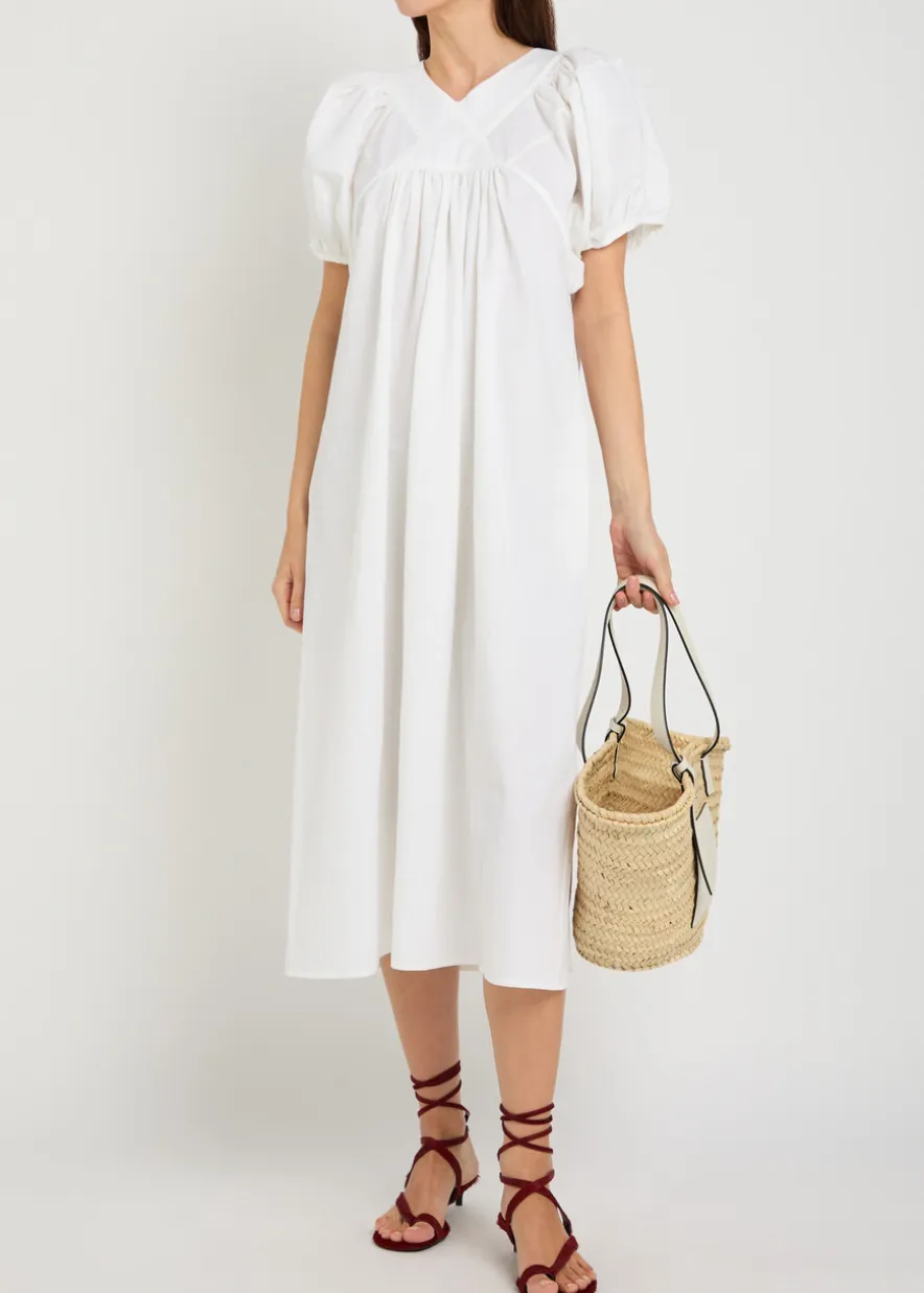 Mo crinkled cotton maxi dress