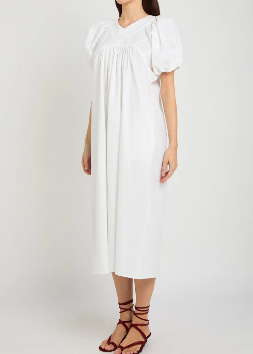 Mo crinkled cotton maxi dress