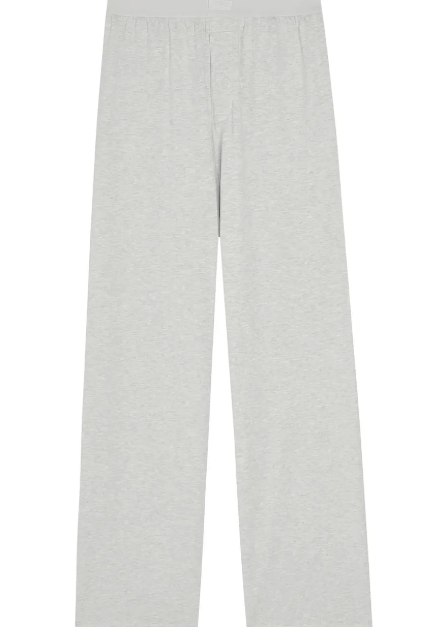 Modal-blend wide-leg trousers