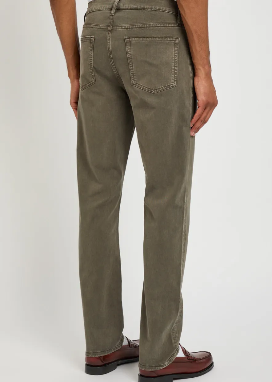 Modern slim straight-leg jeans