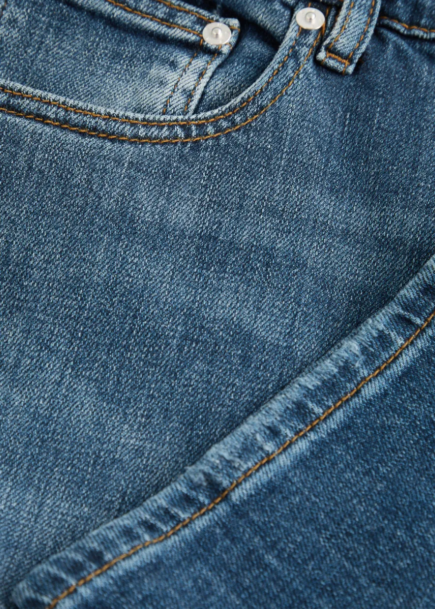 Modern straight-leg jeans