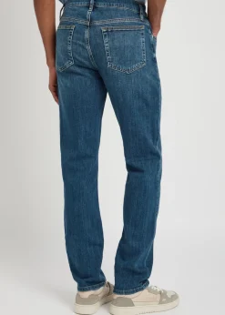 Modern straight-leg jeans
