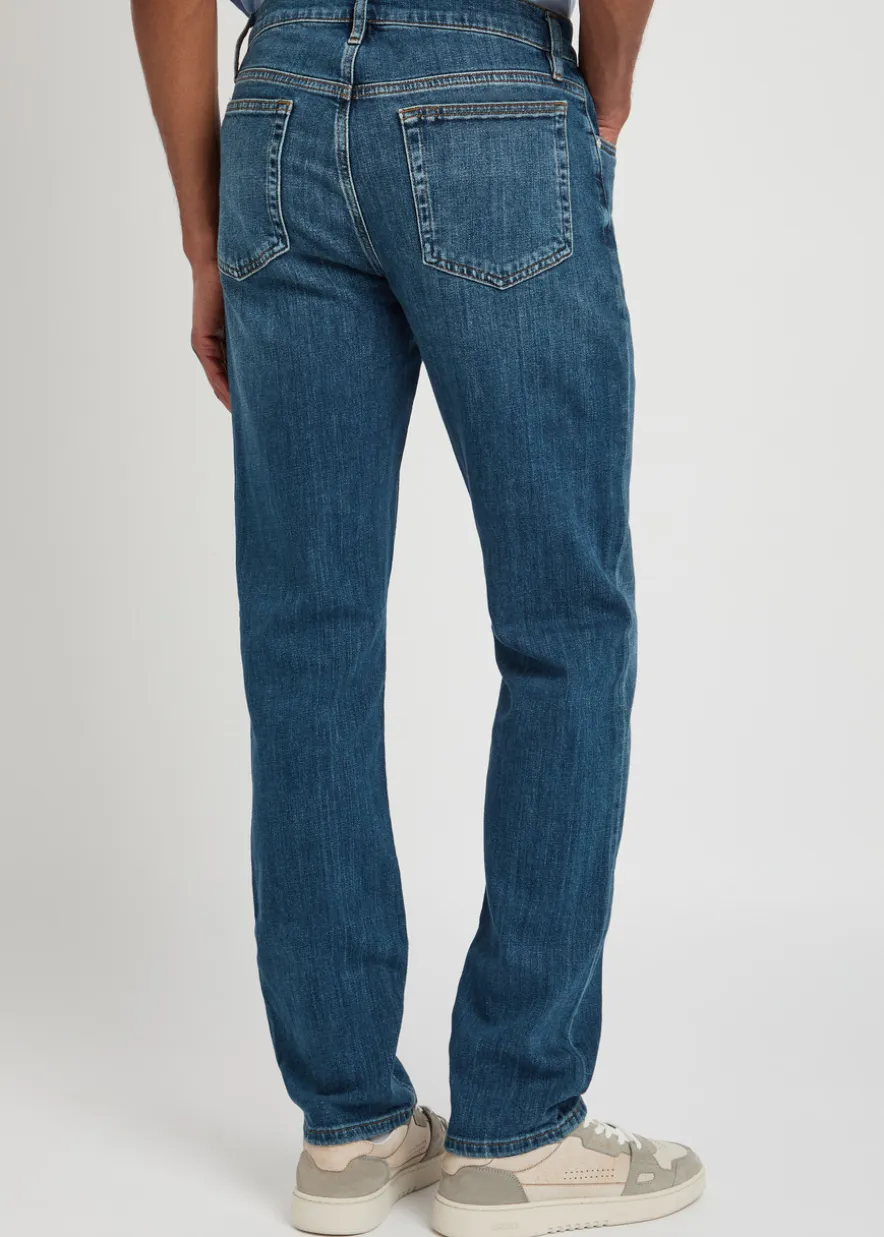 Modern straight-leg jeans