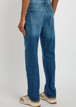 Modern straight-leg jeans