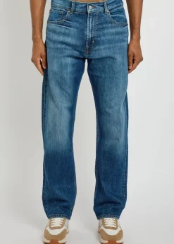 Modern straight-leg jeans