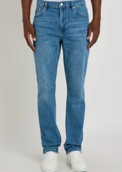 Modern straight-leg jeans