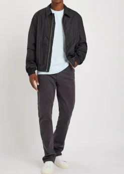 Modern straight-leg twill jeans