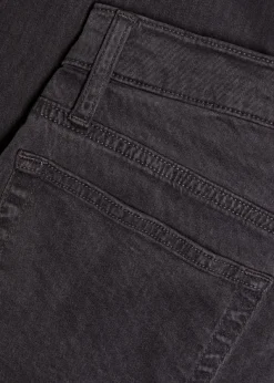Modern straight-leg twill jeans