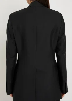 Mohair-blend blazer