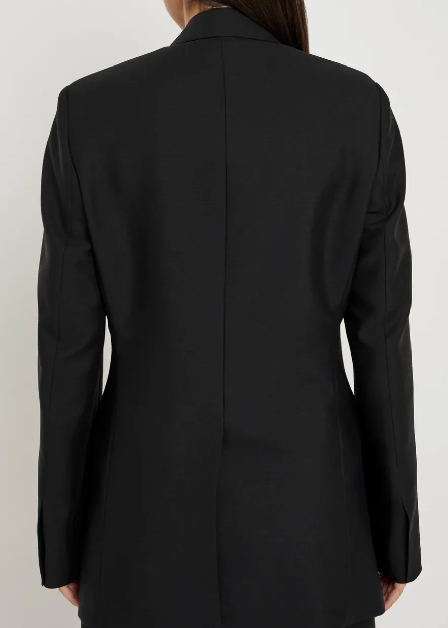 Mohair-blend blazer