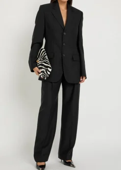 Mohair-blend blazer
