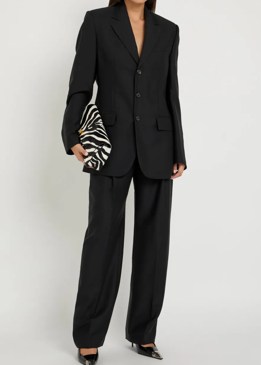 Mohair-blend blazer