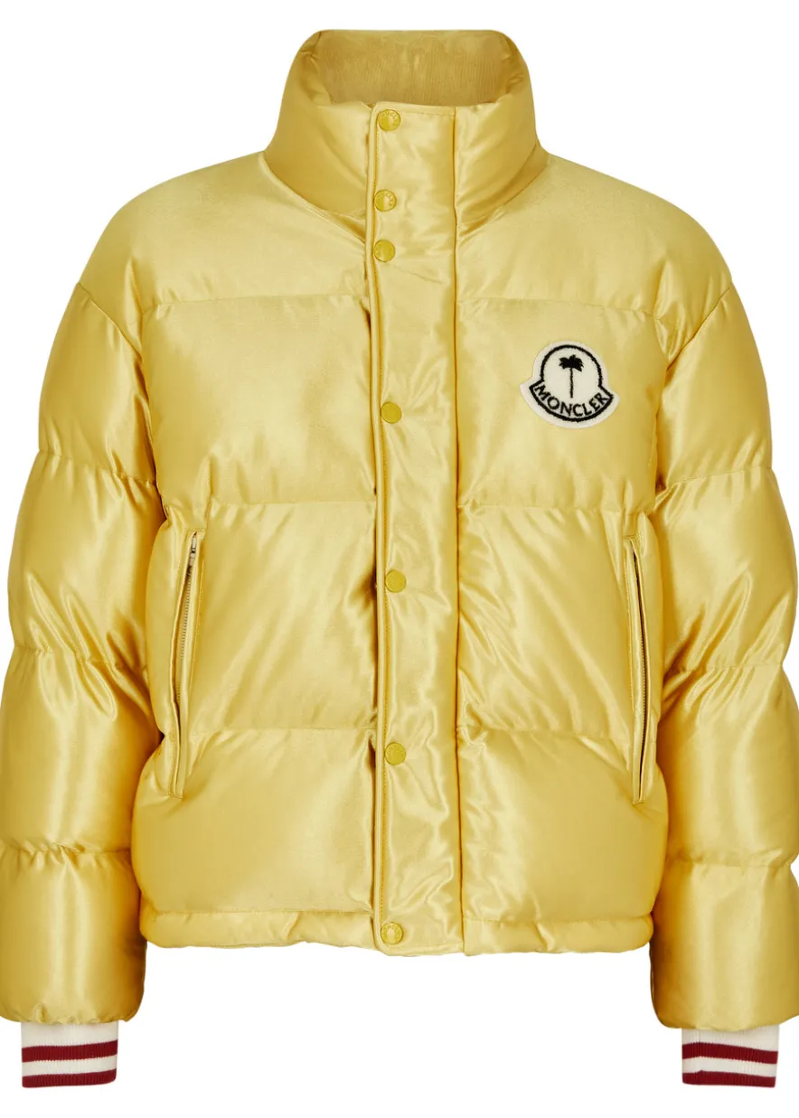 8 Moncler Palm Angels Keon quilted satin jacket