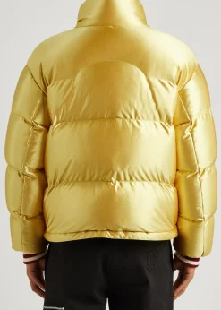 8 Moncler Palm Angels Keon quilted satin jacket
