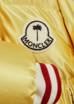 8 Moncler Palm Angels Keon quilted satin jacket