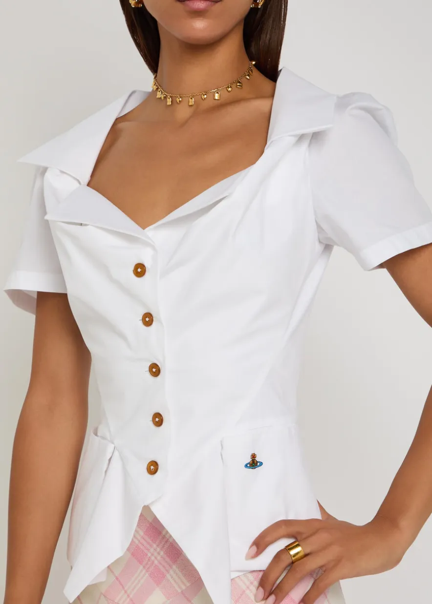 Monday tailored cotton-poplin shirt