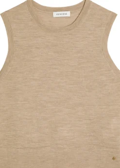 Moni wool and cashmere-blend tank