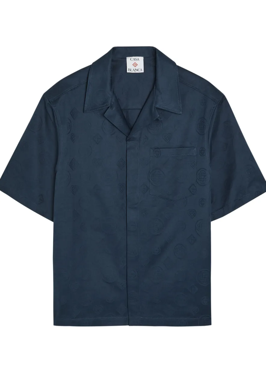 Monogram cotton shirt