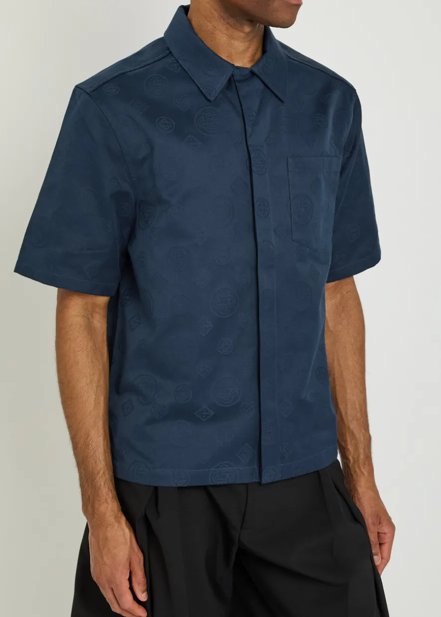 Monogram cotton shirt